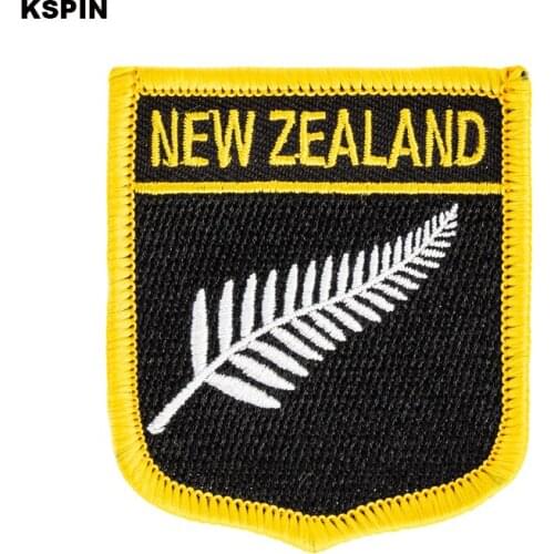 New Zealand Flag Embroidery Patches Iron on Saw on Transfer patches Sewing Applications for Clothes in Home&Garden