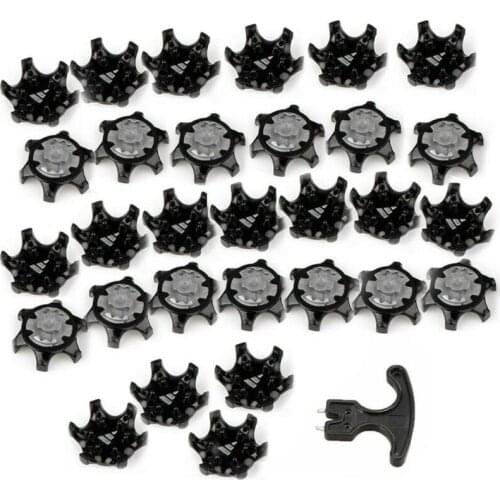 Golf Shoe Spikes Replace Clamp Cleat Screw-In Removal Tools Fast Twist Shoe Spikes Replacement Set Golf Training Aids
