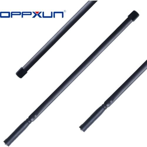 OPPXUN SMA-M Male Dual Band Antenna for Yaesu VX6R VX160 TH-F5 TYT TH-F5 TH-UVF9 BaoFeng UV-3R Communication