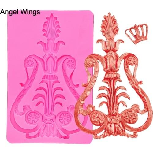 Food grade silicone mold 3D Reverse forming Fondant Cake Lace for Polymer Clay Chocolate Kitchen Gadget Decoration Tools F1280