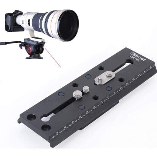 IShoot Quick Release Plate for Fluid Head Manfrotto 500 700 series,Sachtler FSB 10T/FSB