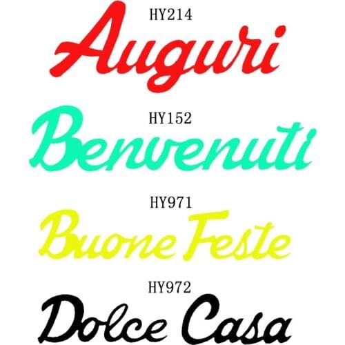 WordArt cutting dies new die cut &wooden dies Suitable for common die cutting machines on the market