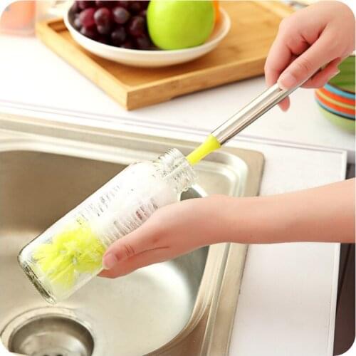 Cup Scrubber Glass Cleaner Bottles Brush Sink Kitchen Accessories 360-Degree Rotating Mug Suction Cup Cleaning Brush Gadgets