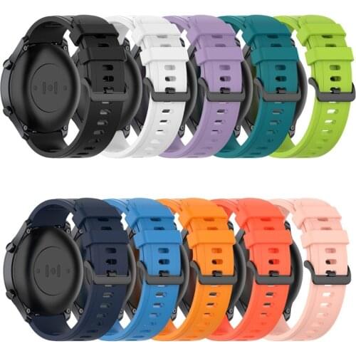 For Xiaomi Color Watch Strap Fashion Sport Silicone Replacement Watchbands For Huawei Watch GT/GT2 /Gear S3 Watch Accessories