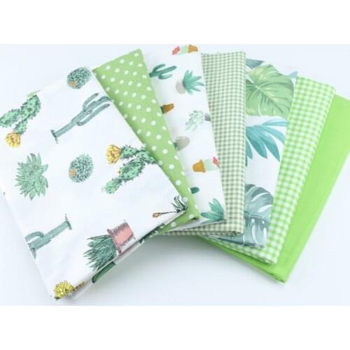 Fabric Meters Grey Navy Flower Plaid Stripes Cotton Fabrics for Clothes Dresses Sewing Pillows Blanket Doll Cloth DIY Meterial