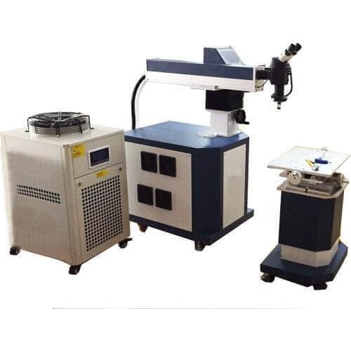 300W 200W 400W microscope turning gear x y z table pulse YAG spot metal fiber mould repair laser welding machine for mold repair