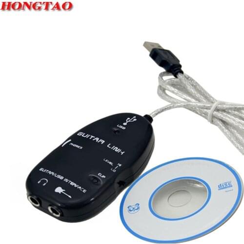 USB Guitar Interface Link Cable for PC /MAC Recording Music Recorder Adapter New usb guitar sound effect guitar Computer Cables