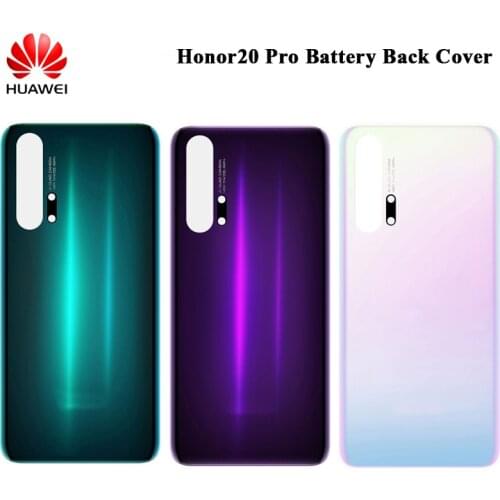 Battery Back Cover For Huawei Honor 20 Pro Rear Panel Door Housing Mobile Phone Replacement Case Honor 20 Pro Shell With Logo