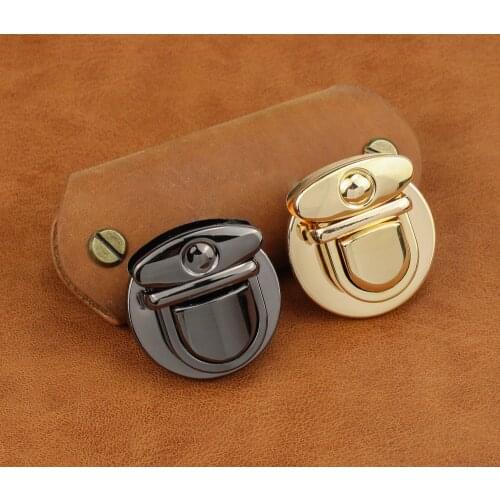 10Pcs Women Buckle Twist Lock Hardware For Bags Shoulder Handbag DIY Craft Turn Locks Clasp