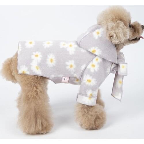 Winter Dog Clothes Cloak Cat Puppy Small Dog Chihuahua Yorkshire Clothing Hooded Coat Jacket Outfit Poodle Pomeranian Costume