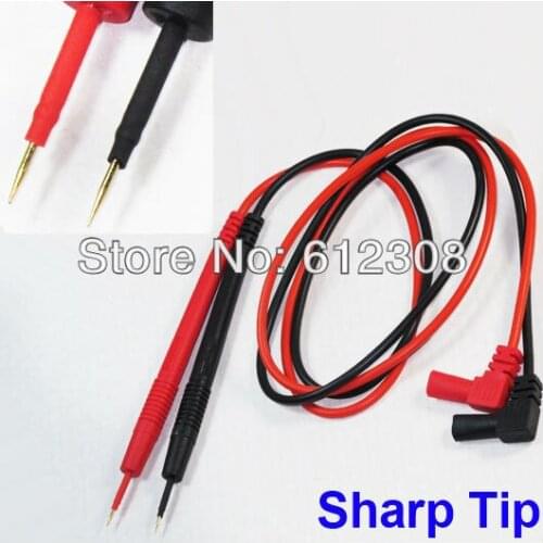 10 Pairs of 1000V Test Lead Wire Probes Cable SMD SMT with Sharp Needle Tip red & black color 75cm Digital Multimeter