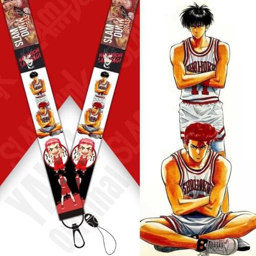 10 Pcs/lot Anime Slamdunk Phone Strap Toys Super Slams Lanyard Keychain Long Rope Necklace Pendant Toy Gifts