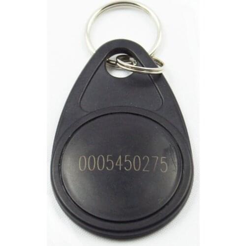 100pcs/bag RFID key fobs 125KHz proximity ABS ID key tags access control TK4100/EM 4100 chip black