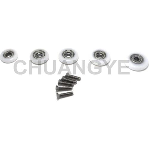 8 x Shower Door ROLLERS /Runners/Wheels 23mm Wheel Diameter CY-101 with Screw