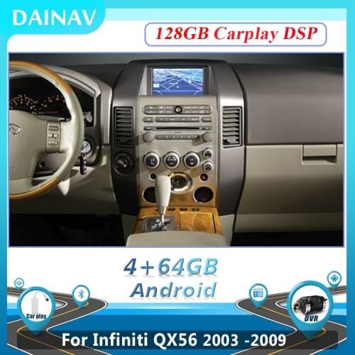 128GB 2 Din Android Car Radio For Infiniti QX56 2003 2004 2005 2006-2009 Car Stereo Autoradio Auto Audio GPS Navigation player
