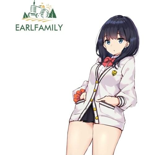 EARLFAMILY 13cm x 9.4cm for Rikka Takarada Creative Car Sticker Personality Waterproof Window Trunk Vehicle Decal for VAN SUV