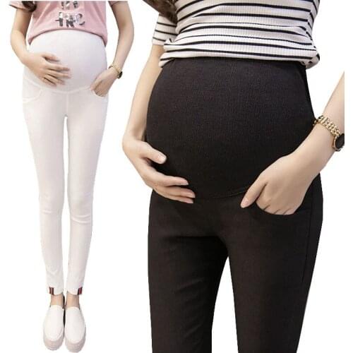 Abdominal Pants Maternity Leggings Stretch Trousers For Pregnant Women Clothes Belly Maternity Pregnancy Wear Gravida Clothing