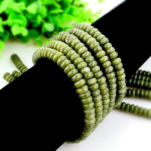 Natural red cabbage green stone abacus beads 4x8mm semi-precious stones small beads Beads made necklace DIY bracelet 39cm