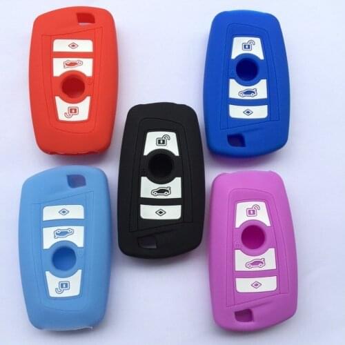 Silica Gel Key Shirt Protecting Case Cover For BMW F Series F10 F20 F30 F40 4BTNS Remote Key Shell Silicone Holder 3 5 7 Series