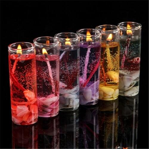 Clearance Sale Colorful jelly wax decorative candle candles wedding sparkling birthday wax candle sparklers bougie anniversaire