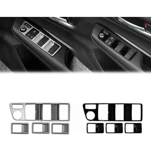 For Toyota Harrier Venza XU80 2020 2021 ABS Chrome Door Window Armrest Cover Switch Panel Trim Molding Garnish