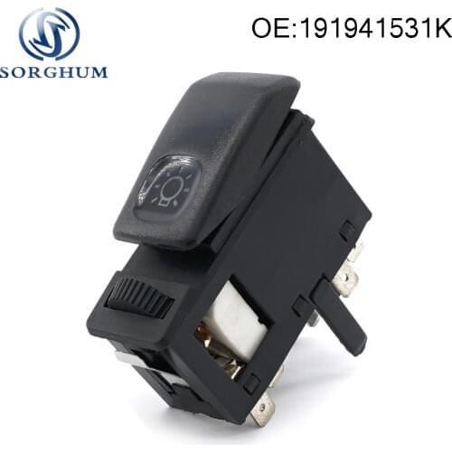 191941531K HeadLight Switch Button For VW Golf Jetta Mk2 1985-1992