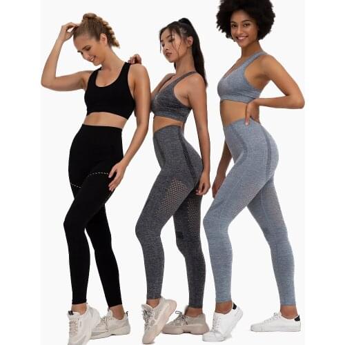 LUKITAS Sexy Sports Suits Fitness Woman Sportswear 2Piece Bra Pant Sportswear High Elastic Breathable Running Sports Yoga Sets