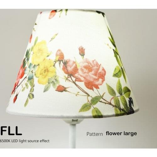 Lamp shade for table Abstract flower Pattern Textile Fabrics Fashionable Decorative E27/E26 table lamp shade pendant lamp cover