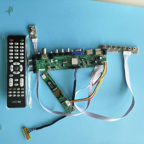 Kit For N154I2-L02 DVB-T2 DVB-T 1280X800 1 CCFL Digital USB AV LCD Panel HDMI VGA Controller board 15.4" 30pin TV remote screen