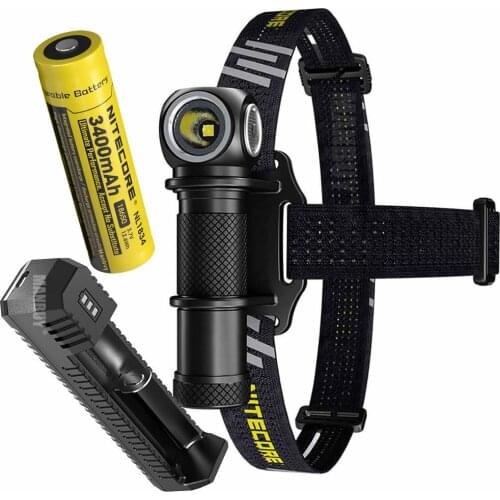 Original Nitecore UT32 Headlight +Ui1 Charger+18650 Rechargeable Battery Cold Light +Warm CRI 2xLED Headlamp for Outdoor Running