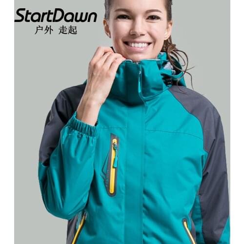 Autumn and Winter Winter Jacket Three-in-One Mens Two-Piece Outdoor Softshell Mountaineering Skiing Coat