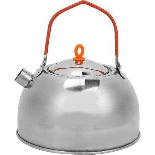Outdoor Stainless Steel Kettle Hiking Camping Picnic Mountaineering Fishing Portable Teapot