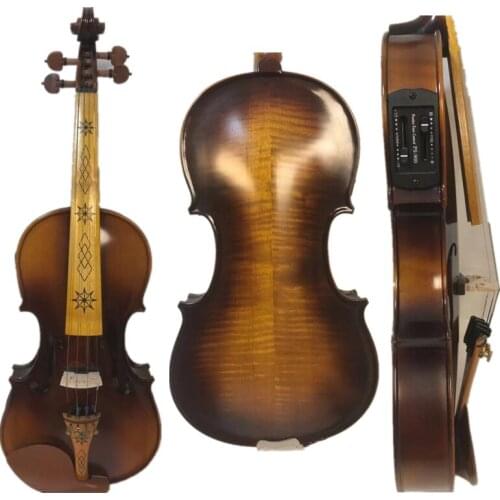 Professional 4 strings electric & acoustic violin 4/4 #7640
