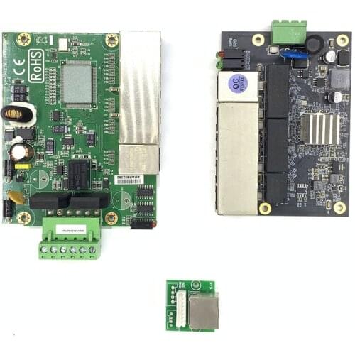 Industrial Ethernet Switch 5 Port 10/100M/1000M Network Ethernet Switch 5V9V12V18V24V48V Power Temperature -40 to 75 ESD 4K VDC