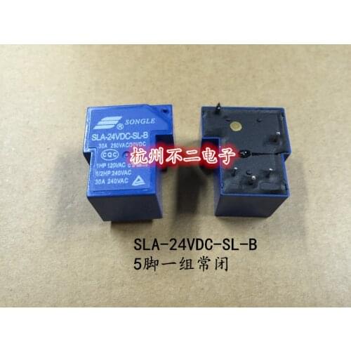 Relay SLA-24VDC-SL-B 24V original 30A 5 feet a set of normally closed T90