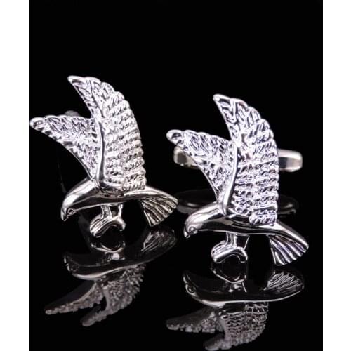 Silvery Eagle Cufflinks fashion mens French shirt Cufflinks button womens jewelry