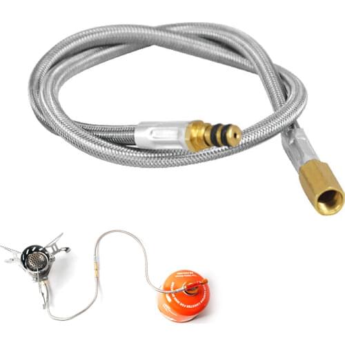 Hose Gas Stove Adapter 44cm Extension Tube for Outdoor Camping Cylinders Tank