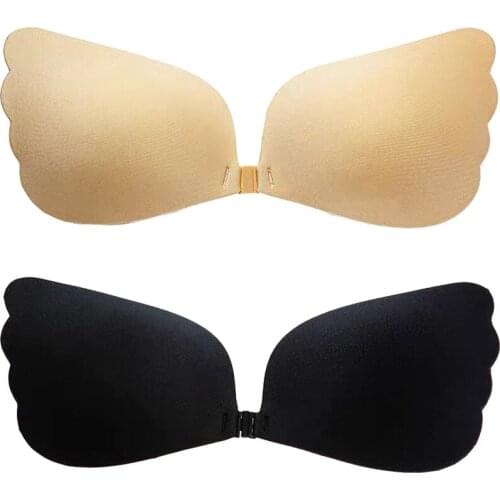 Wing silicone invisible underwear thickened chest stickers gather breathable angel wing bride invisible bra strapless bra
