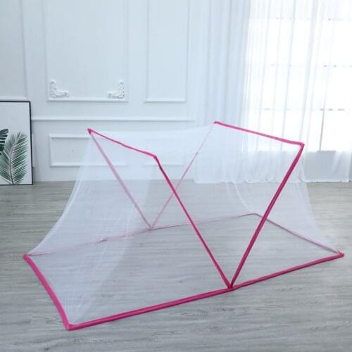 Foldable Mosquito Nets Free of Installation With Retainer Portable Student Dormitory Home Bedroom High Quality Finer Mesh