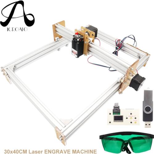Desktop DIY Violet Laser Engraving Machine Picture CNC Printer working area 40x30cm + Offline Controller
