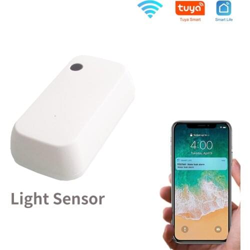 Tuya Smart Light Sensor Brightness Detector APP Linkage Control For Tuya Smart Life USB Power Supply Wi-Fi No HUB Requested