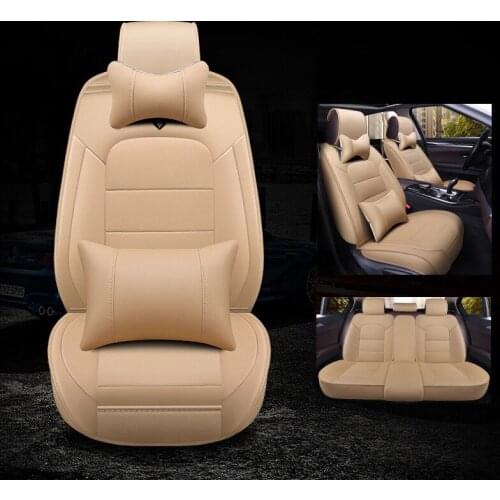 Kalaisike leather universal auto seat covers for Mitsubishi all models lancer asx carisma FORTIS Galant pajero sport outlander
