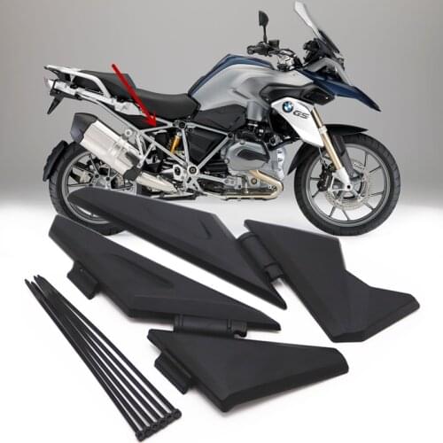 Motorcycle Side Panel Frame Guard Protector Cover Black Left + Right For BMW R1200GS/ADV Adventure 2014-2018 Accessories