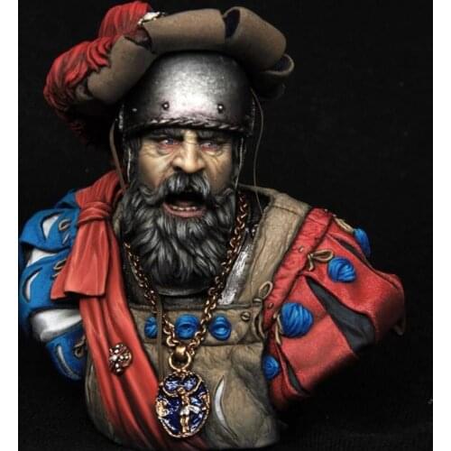 1/9 Capitano Lanzichenecco XVI xec Resin Figure Bust GK Uncoated No colour