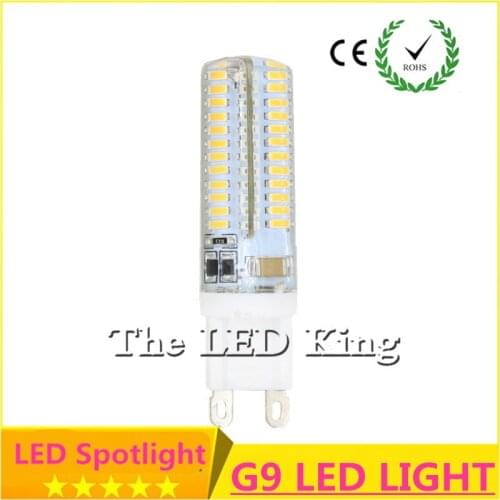 10pcs/lot 220V/110V Smd3014 G9 Led 9W LED Corn Light Bulb Super bright Replace Halogen Lamp Warm white/White