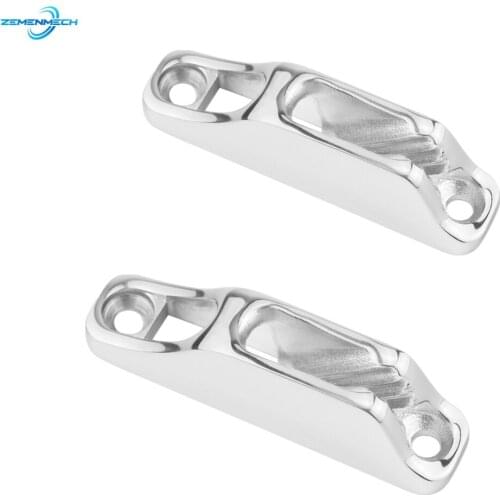 2PCS 316 Stainless Steel Clam Cleat Rope Cleat Boat Accessories Marine Hardware Sailing Boat Kayak Canoe Marine Accessories