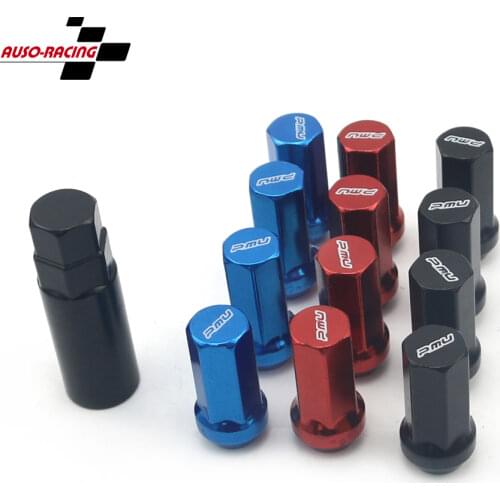 20pcs/set 33mm Project MU Racing Composite SPEC Steel Racing Wheel Nuts M12x1.5/1.25 Car Wheel Rims Lug Nuts