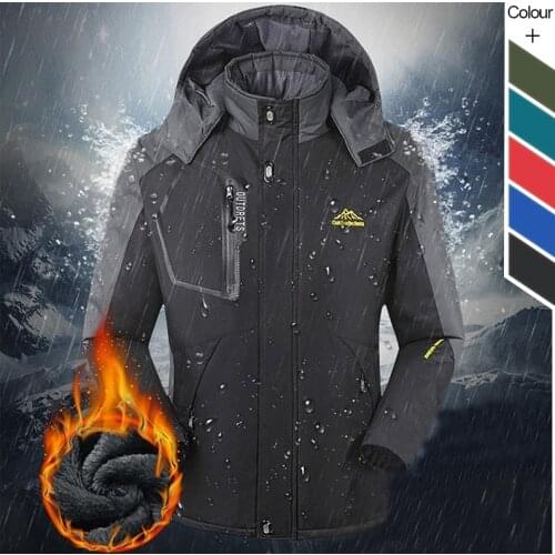 2020 Winter Jacket Coat Men Outdoor Parka Plus Size 8XL Waterproof Multi-function Thick Windbreaker Mens Warm Sports Overcoat