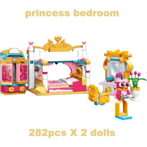 32012 Princess City Series Building Block Castle Set Bedroom Model Brick Educational Toys Girl Friends For Christmas Gifts