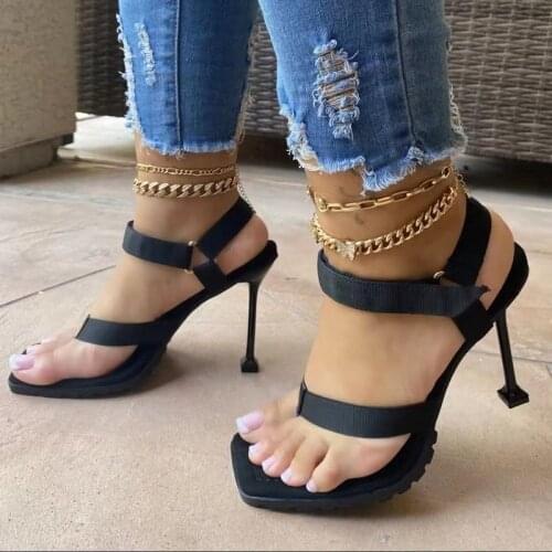 New 2020 White Summer Sandal Shoes for Women 2020 New Arrival High Thick Heels Sandals Platform Casual Russian Shoes